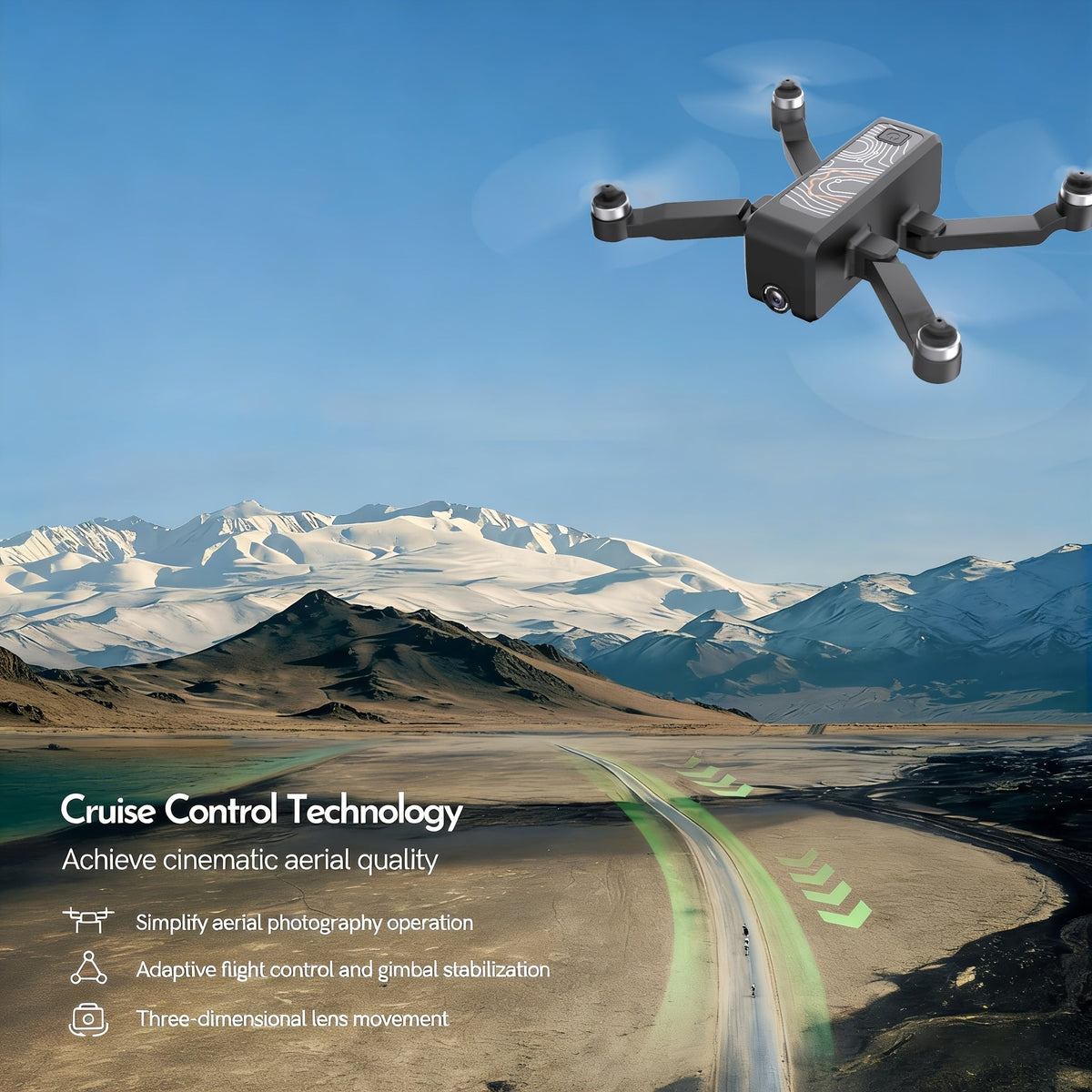 H5 Mini Drone with 4K HD Camera, Brushless Motor, Anti-Shake Gimbal, 3 Batteries, Carrying Case, One-Button Takeoff, Obstacle Avoidance, Orbit Flight, Windproof, Stable RC Drone for Adults and Beginners