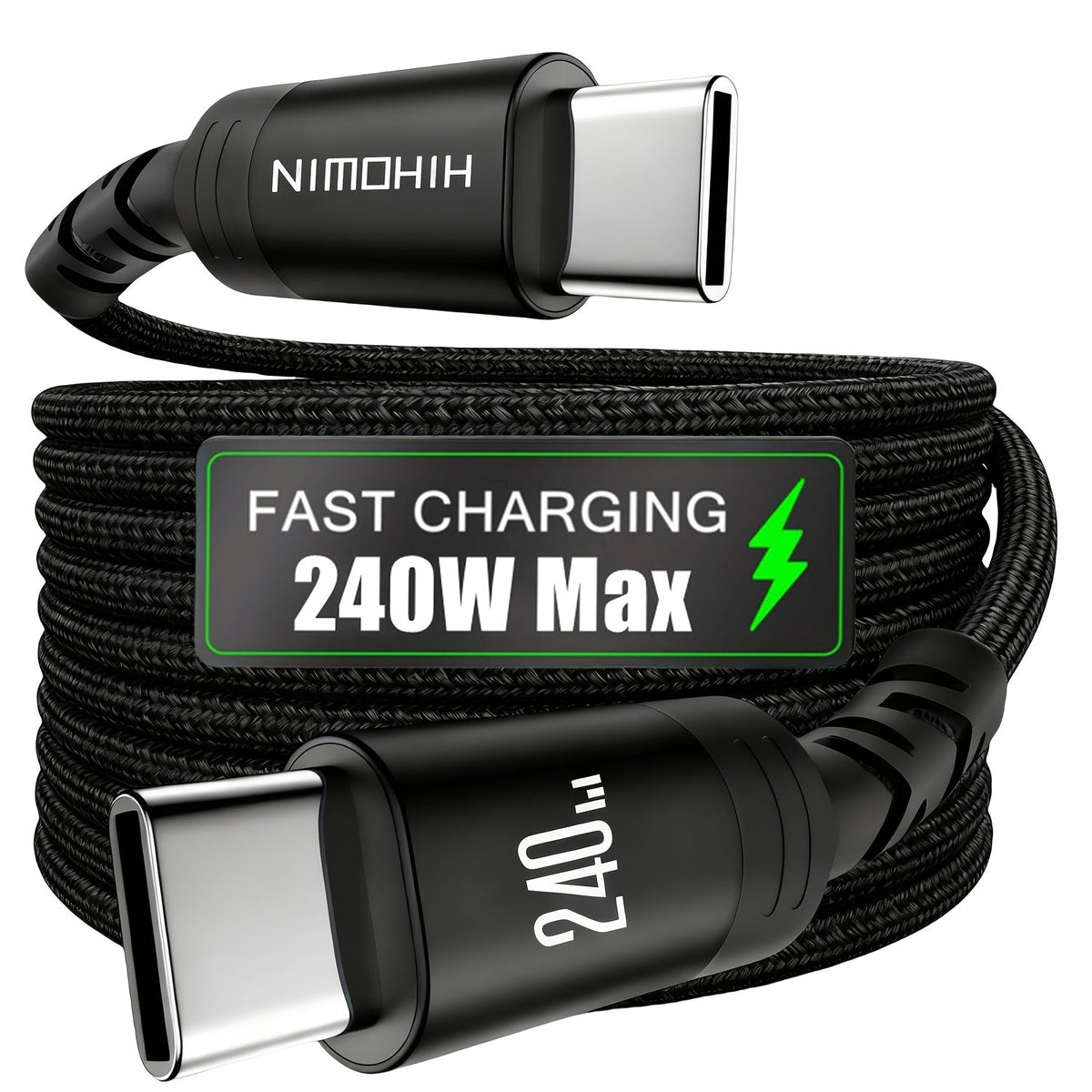 240W USB-C to USB-C Fast Charging Cable - 1m, 2m & 3m - For MacBook, iPad, iPhone 17/16/15, Samsung Galaxy, Google Pixel & More - 6 Colors