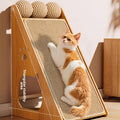 27-Inch Sisal Cat Scratching Board – Multi-Functional Wear-Resistant Cat Claw Pad Furniture Protector with 3 Teaser Balls, Easy to Install, Indoor Cat Scratching Pad