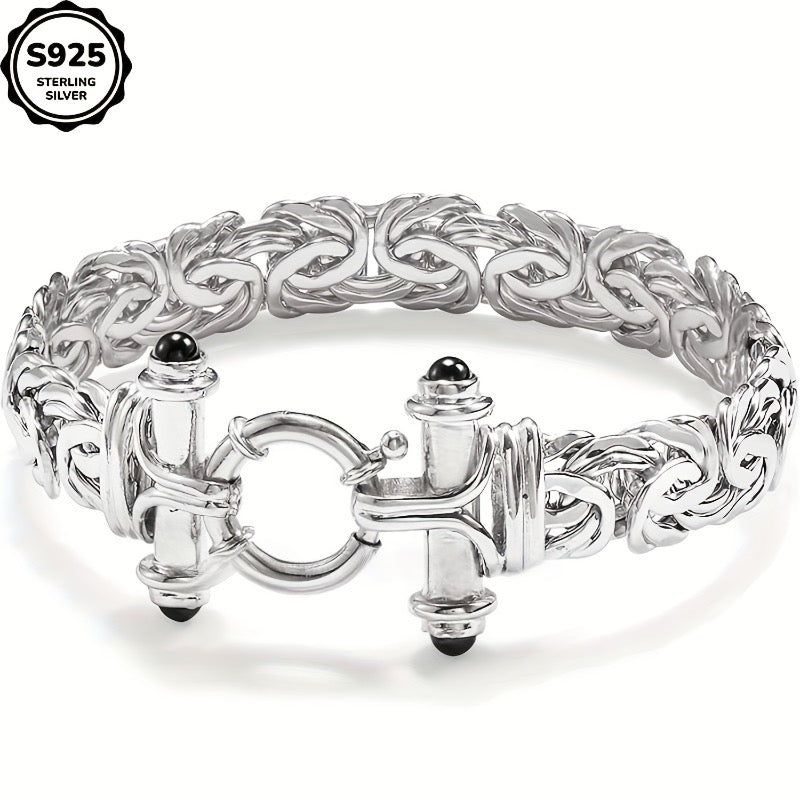925 Sterling Silver Classic Women's Bracelet with Gift Box - Elegant Silver and Gold Wrist Jewelry for Birthday, Valentine's Day, Graduation, Christmas & Special Occasion Gift for Women