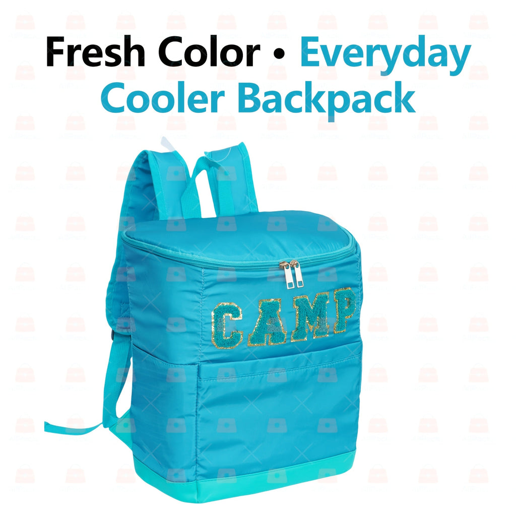 Insulated Cooler Backpack 30-Can Leopard Print with Mesh Pockets & Adjustable Straps - Leakproof Nylon Cooler Bag for Beach, Camping, Picnic, Hiking, Travel, and Daily Use