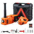 5-Ton (11,023lb) Electric Hydraulic Car Jack with Built-In Air Pump, Impact Wrench & LED Light – Portable Car Lift for SUV MPV Sedan & Truck Tire Replacement & Garage Maintenance