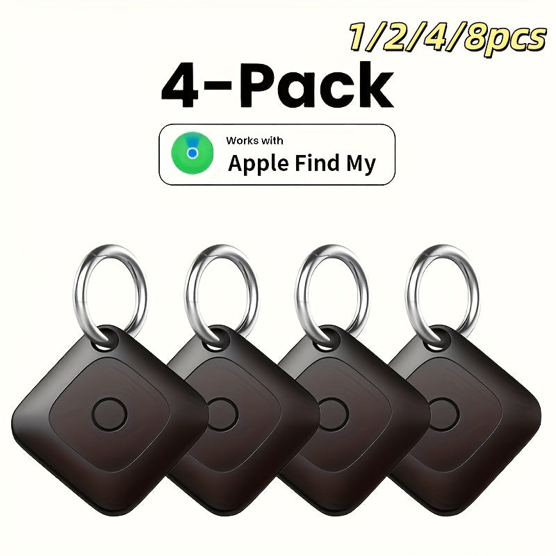 WeTag Smart Bluetooth Item Tracker 1.43" Mini GPS Finder for Keys, Wallets, Luggage, Cars, and Bags – High Decibel Alarm, App Control – 1/2/4/8 Pack – Gift for Travelers