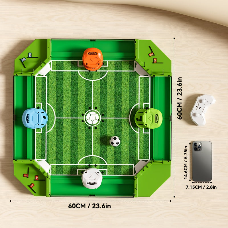 Tabletop Foosball Table Game for Kids Teens Adults, 2 to 4 Player Portable Mini Table Soccer with 2 Balls, Family Game Night Fun Competitive Indoor Activity