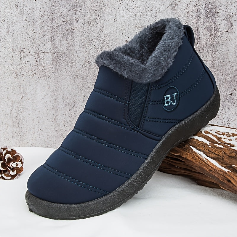 Women's Winter Ankle Snow Boots - Warm, Waterproof & Stylish - US 5.5–12 - Fern Green, Orange, Fluorescent Green, Brown, Red, Black, Blue & Grey
