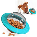 UFO Interactive Dog Treat Dispensing Ball, IQ Puzzle Toy, Slow Feeder, Mental Enrichment Toy for Small, Medium, and Large Dogs, Boredom Buster