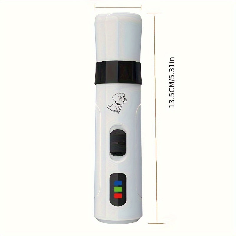 Electric Dog Nail Grinder, Quiet and Painless, USB Rechargeable, LED Screen Pet Grooming Tool
