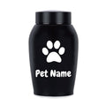 Personalized Pet Urn for Ashes – Stainless Steel Dog & Cat Cremation Urn with Threaded Lid, Custom Memorial Keepsake for Beloved Pets