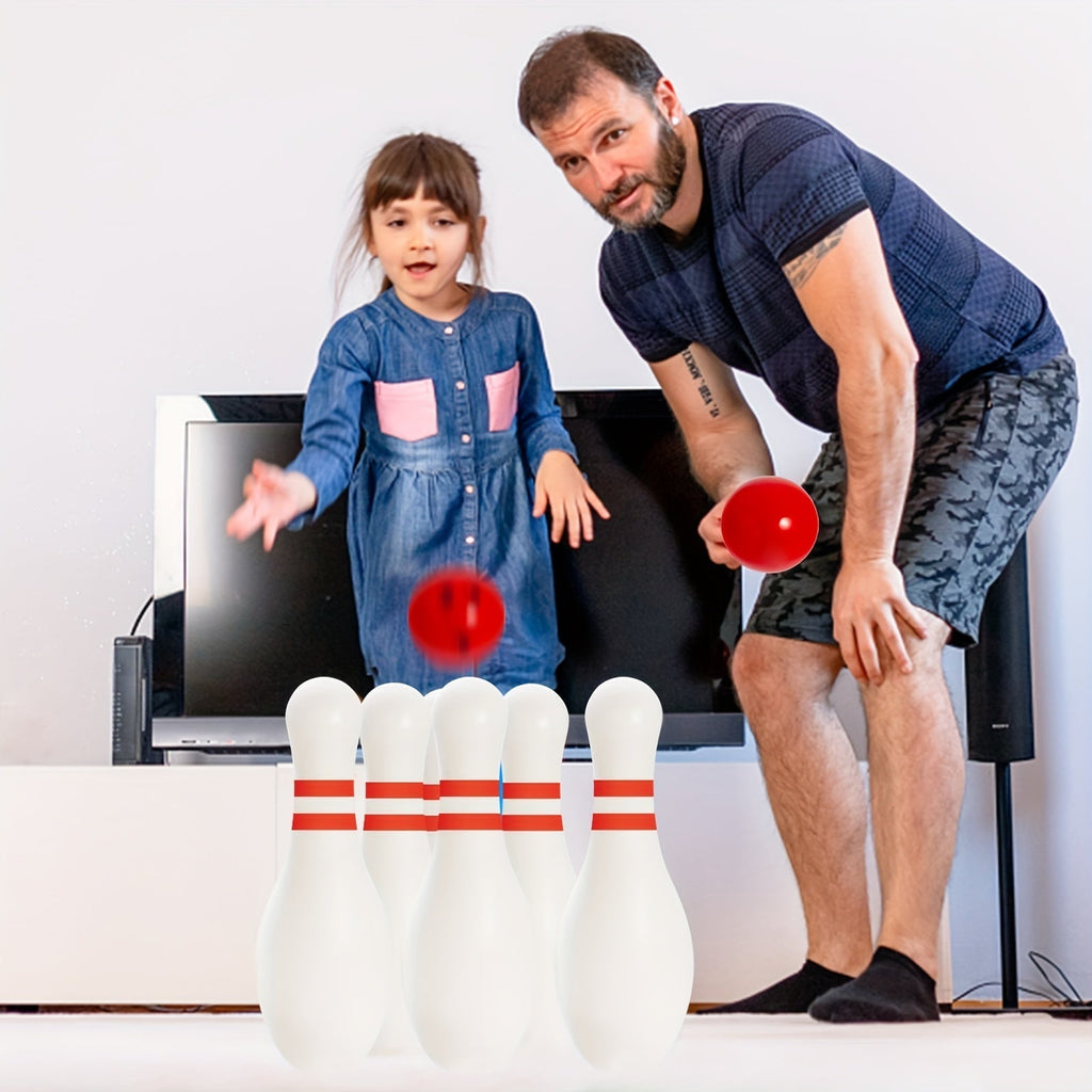 Light Up Kids Bowling Set: 10 Glow Bowling Pins & 2 Balls Indoor/Outdoor Bowling Game for Boys, Girls, and Toddlers – 7.87" Tall Pins, Fun Birthday/Holiday Gift Toy for Ages 3+