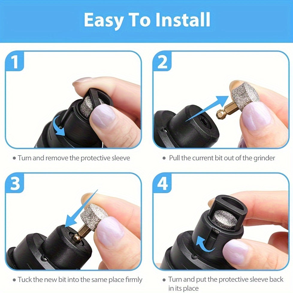Electric Dog Nail Grinder, Quiet and Painless, USB Rechargeable, LED Screen Pet Grooming Tool