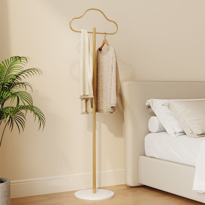 Modern Cloud Coat Rack Floor Standing – Italian Style Minimalist Iron Art Clothes Hanger with Round Base for Bedroom Living Room in White Gold Black