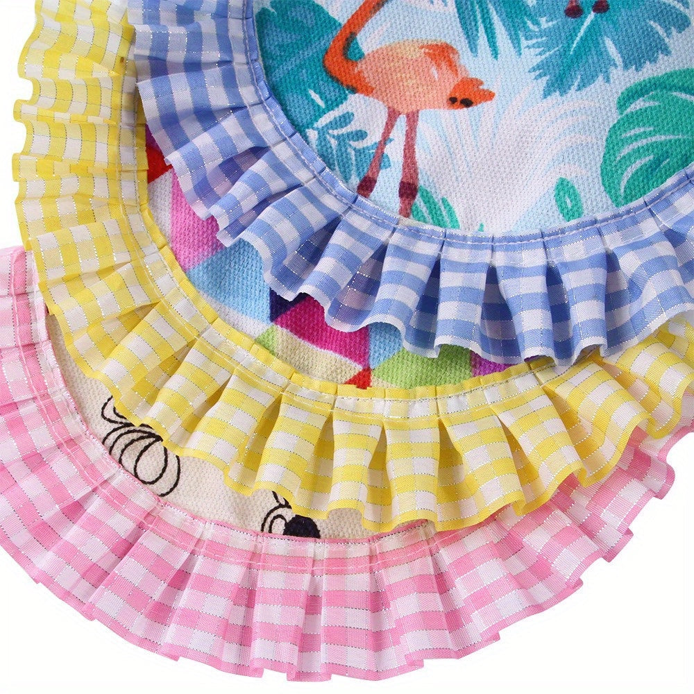 Pet Chicken Clothes Ruffled Vest Costume for Chickens, Ducks, and Geese - Elastic Chest Harness Vest Outfit for Backyard Poultry - Funny Chicken Costume Gift for Chicken Lovers, Assorted Styles
