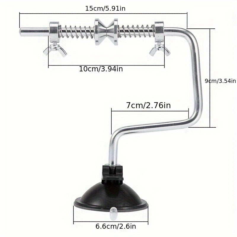 Stainless Steel Portable Fishing Reel Spooler Line Winder Tool for Spinning and Baitcasting Reels, Outdoor Fishing Tackle Accessory for Easy Line Loading