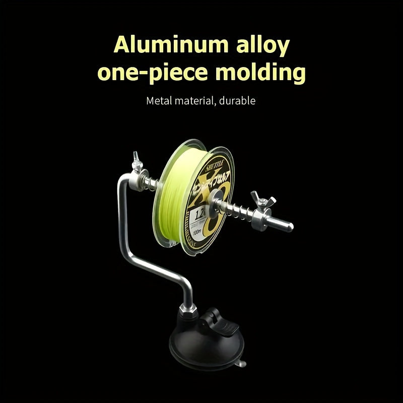 Stainless Steel Portable Fishing Reel Spooler Line Winder Tool for Spinning and Baitcasting Reels, Outdoor Fishing Tackle Accessory for Easy Line Loading