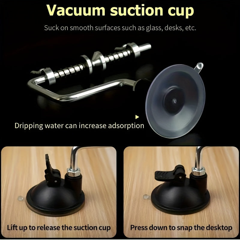 Stainless Steel Portable Fishing Reel Spooler Line Winder Tool for Spinning and Baitcasting Reels, Outdoor Fishing Tackle Accessory for Easy Line Loading