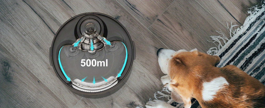 Automatic Dog Water Fountain 1.3 Gallon Large Capacity Pet Water Dispenser with Splatter Guard, Cleaning Kit, and Low Voltage USB for Dogs, Cats, and Multiple Pets