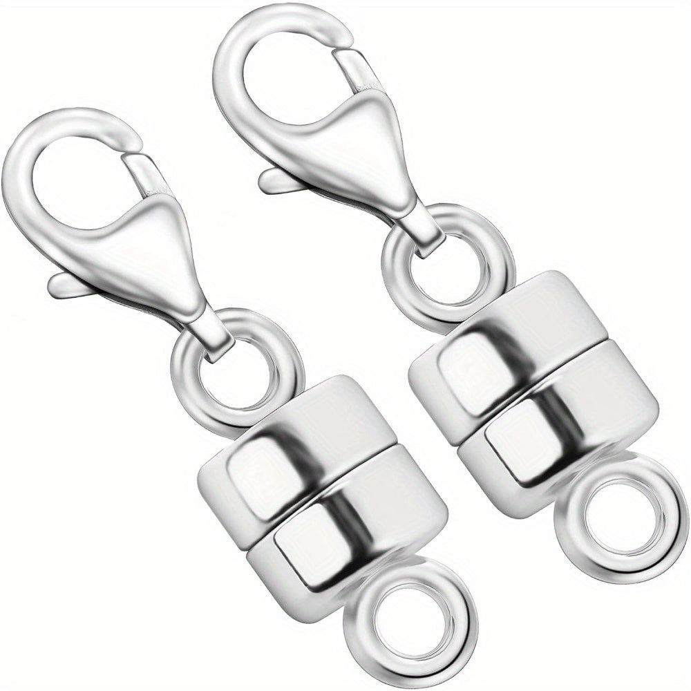 Magnetic Necklace Clasps and Closures with Lobster Clasp Converters – Gold and Silver Jewelry Findings for Bracelets, Necklaces, and Chains – Available in 2, 6, 7, 8, 9, 16, and 18 Piece Sets
