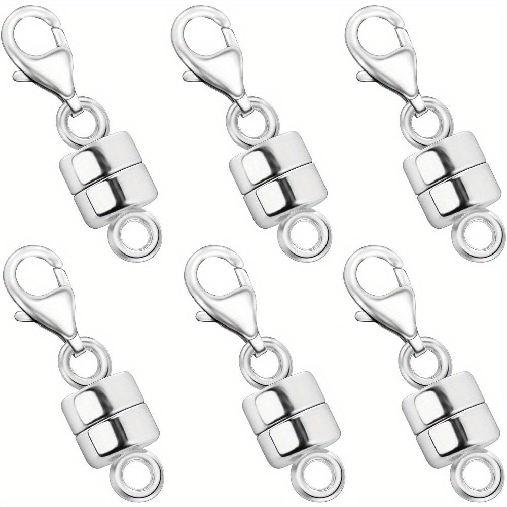 Magnetic Necklace Clasps and Closures with Lobster Clasp Converters – Gold and Silver Jewelry Findings for Bracelets, Necklaces, and Chains – Available in 2, 6, 7, 8, 9, 16, and 18 Piece Sets