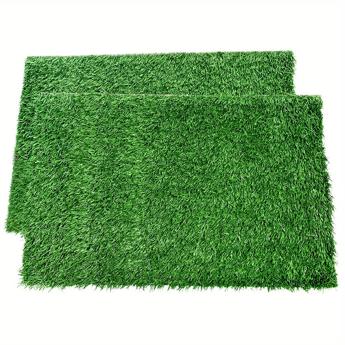 2-Pack Washable Dog Potty Training Mat, Reusable Artificial Grass Pad with Odor Control for Puppies and Adult Dogs, Indoor/Outdoor Housebreaking and Travel Pet Waste Solution