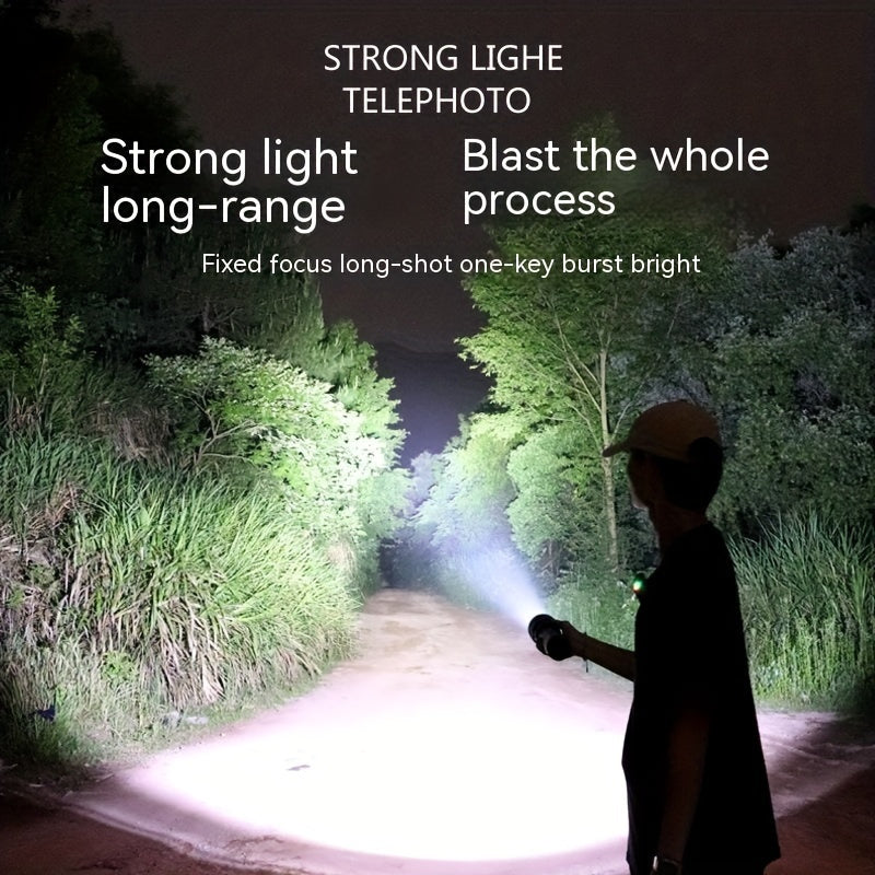 3000LM Rechargeable LED Flashlight Super Bright Magnetic Base Long Range - Tactical Flashlight for Camping, Outdoor, Car Repair, Emergency, and Household Use