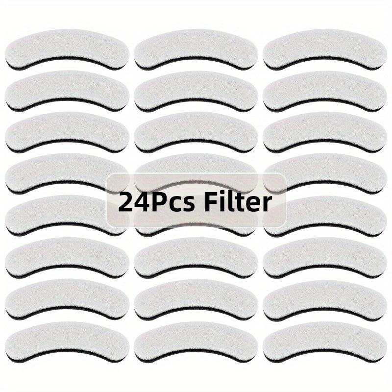 Replacement Filters for Dog and Cat Water Fountains, 4/8/16/20/24 Pack, Activated Carbon Multi-Filtration, Compatible with NPET DF10 DF30 Automatic Pet Water Dispensers