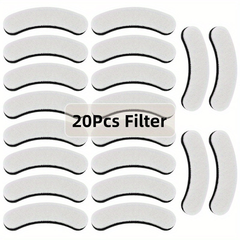 Replacement Filters for Dog and Cat Water Fountains, 4/8/16/20/24 Pack, Activated Carbon Multi-Filtration, Compatible with NPET DF10 DF30 Automatic Pet Water Dispensers