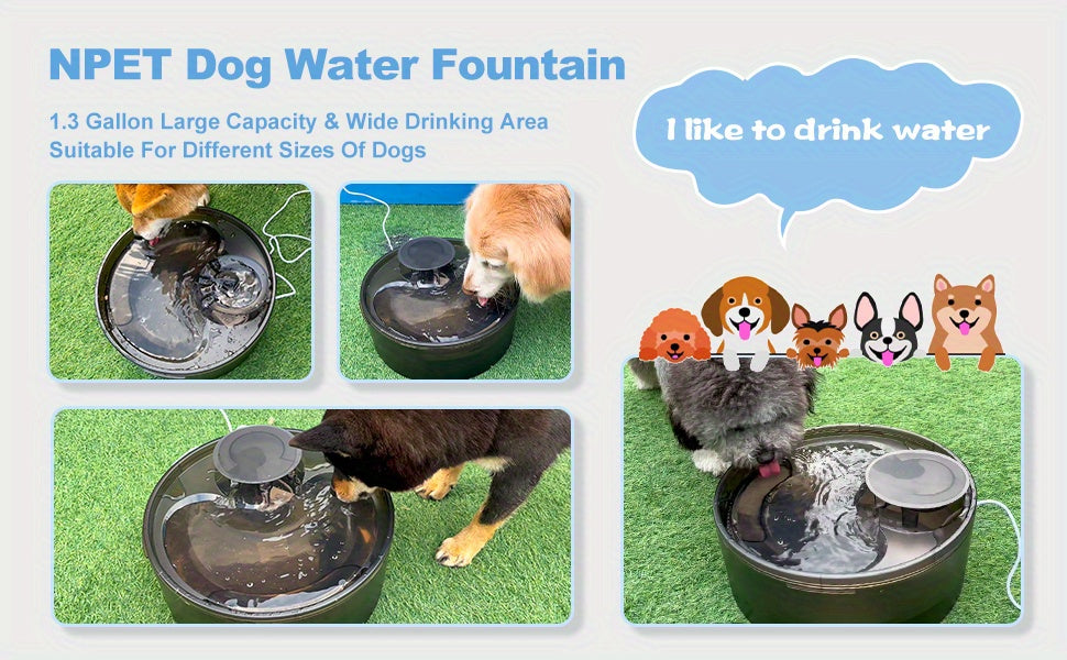 Replacement Filters for Dog and Cat Water Fountains, 4/8/16/20/24 Pack, Activated Carbon Multi-Filtration, Compatible with NPET DF10 DF30 Automatic Pet Water Dispensers