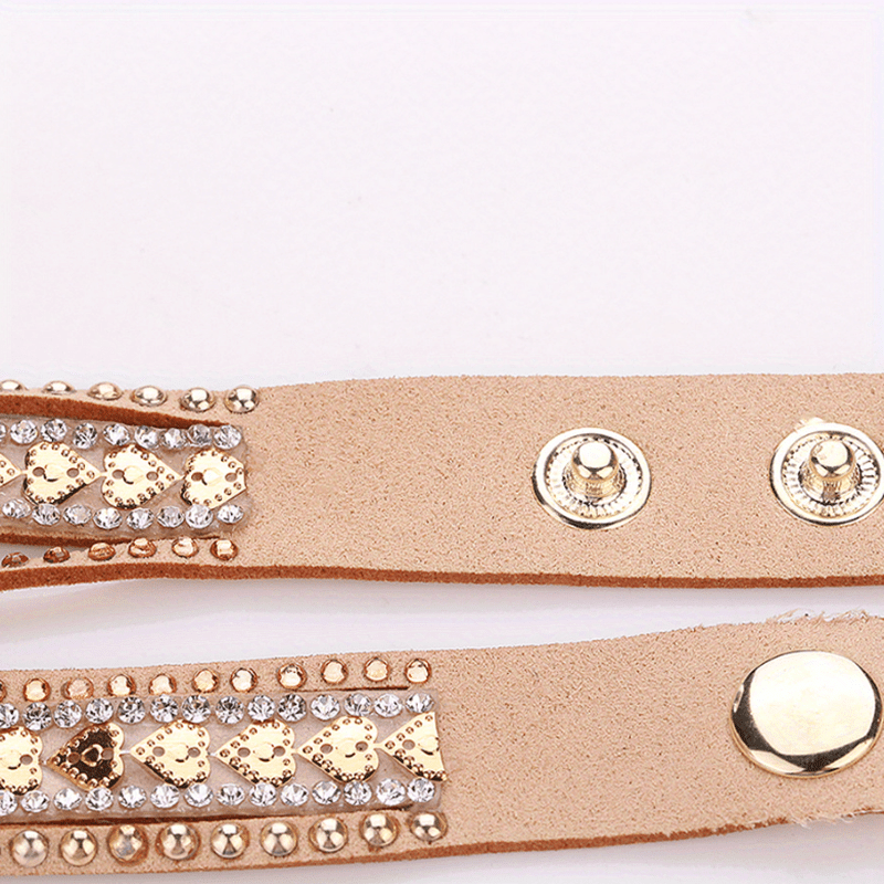 Women's Fashion Long Strap Rhinestone Bracelet Watch – Ladies' Casual Dress Wristwatch with Quartz Movement, Zinc Alloy Case, 4 Colors