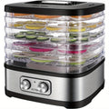 OSTBA Food Dehydrator 240W Temperature Control 5 or 8 BPA-Free Dishwasher Safe Trays for Jerky Fruits Herbs Vegetables with Recipe Book Electric Food Dryer Machine