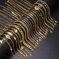 22-Piece Butterfly Tail Pendant Metal Anklet Set for Women Fashionable Elegant Layered Ankle Chain Jewelry for Daily Wear, Parties, Beach Holiday Gift for Her