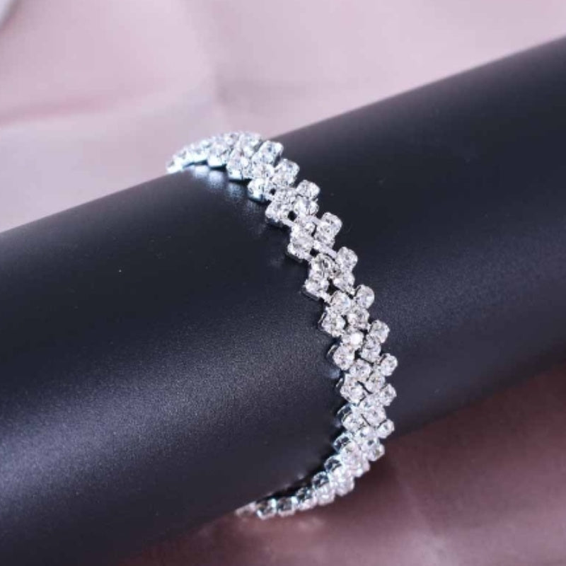 Women's Waterproof Stainless Steel Heart and Butterfly Tennis Anklet, Vintage Elegant Beach Foot Jewelry for Women and Girls, Summer Style