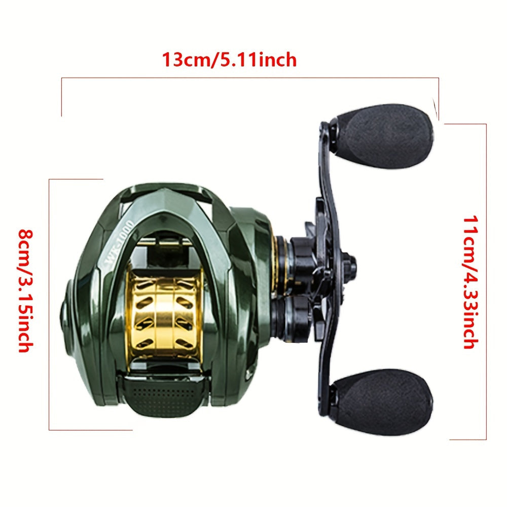 Heavy-Duty High-Speed Spinning Fishing Reel with Aluminum Alloy Gear Ratio for Saltwater and Freshwater, Suitable for Experienced Anglers Targeting Big Fish