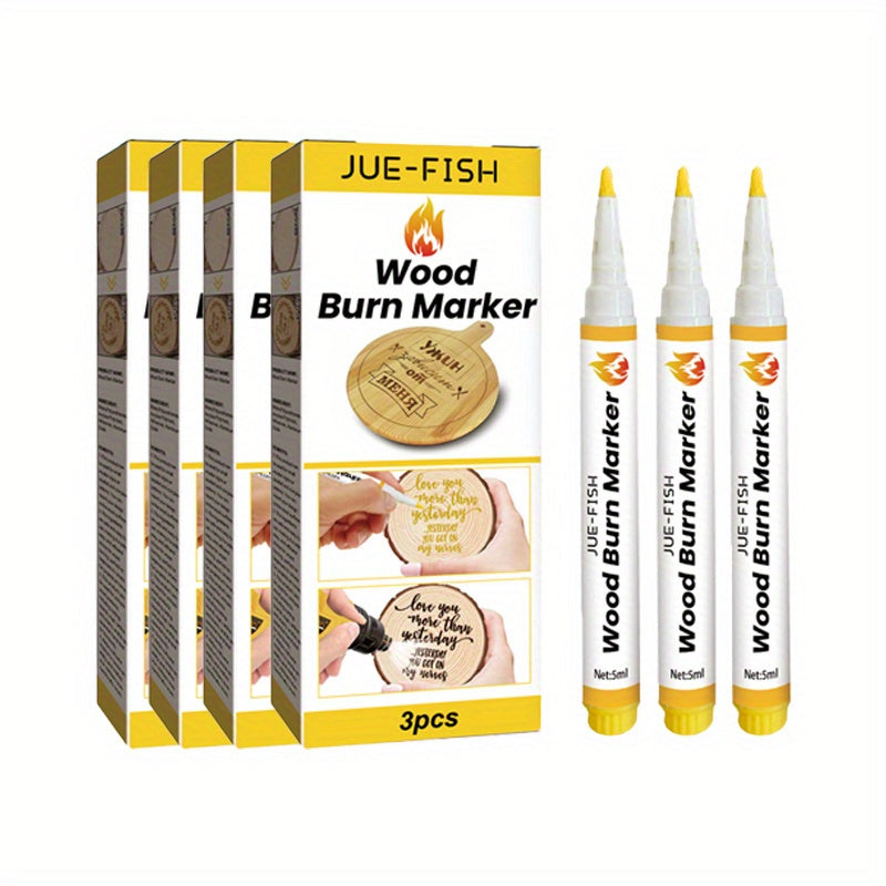 Wood Burning Kit 12 Pcs Pyrography Set with Wooden Coasters, Burning Pen, DIY Woodworking Craft Tool, 4 Boxes