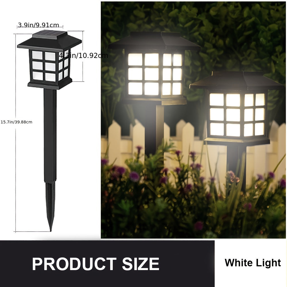 Solar Outdoor Garden Lights 6/12/24 Pack IP44 Waterproof | Warm White & Colorful LED Landscape Pathway Lights for Yard, Courtyard, Patio, Holiday Decoration – Auto On/Off