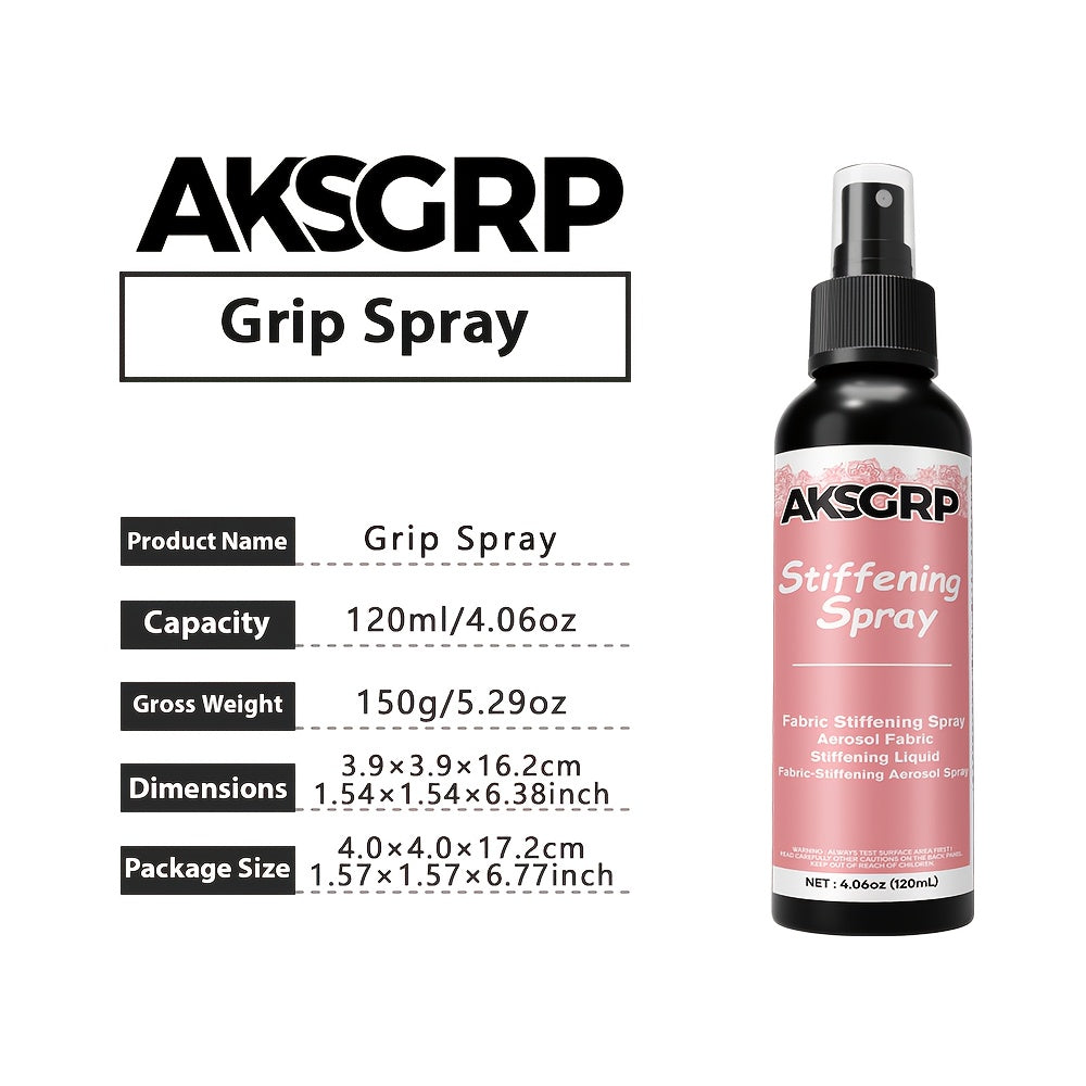 Fabric Stiffener Spray for Hats, Bags, and DIY Crafts – Water-Based, Non-Toxic, Washfast Hat Stiffener and Ironing Starch – Temporary Hold for Straw Hats, Fabrics, and Craft Projects – 30ml, 50ml, 120ml