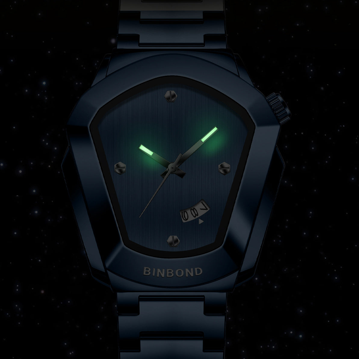 Men's Minimalist Quartz Watch with Irregular Dial & Calendar - Slim Business Wristwatch with Alloy Case and Metal Strap, Ideal for Office, Casual Daily Wear, and Birthday Gifts