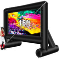 Inflatable Outdoor Movie Screen, 14/16/18/20/22/24 Ft Size Options, Blower & Storage Bag Included, Blow-Up Projection Screen for Backyard Movie Nights, Theme Parties & Celebrations