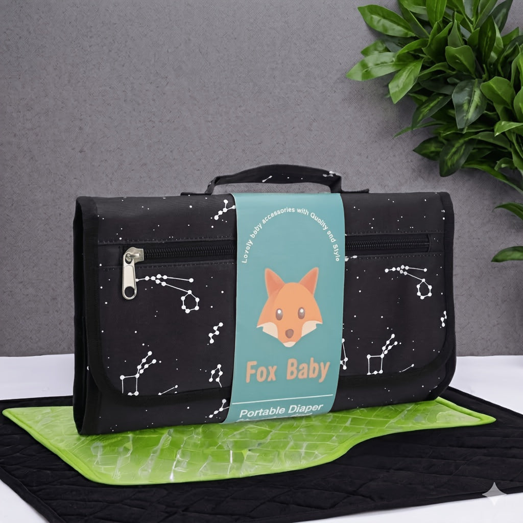 Portable Baby Changing Mat for Travel, Waterproof One-Handed Diaper Change Pad for Changing Bag or Table, Foldable Unisex Newborn Essential, Perfect Baby Shower Gift