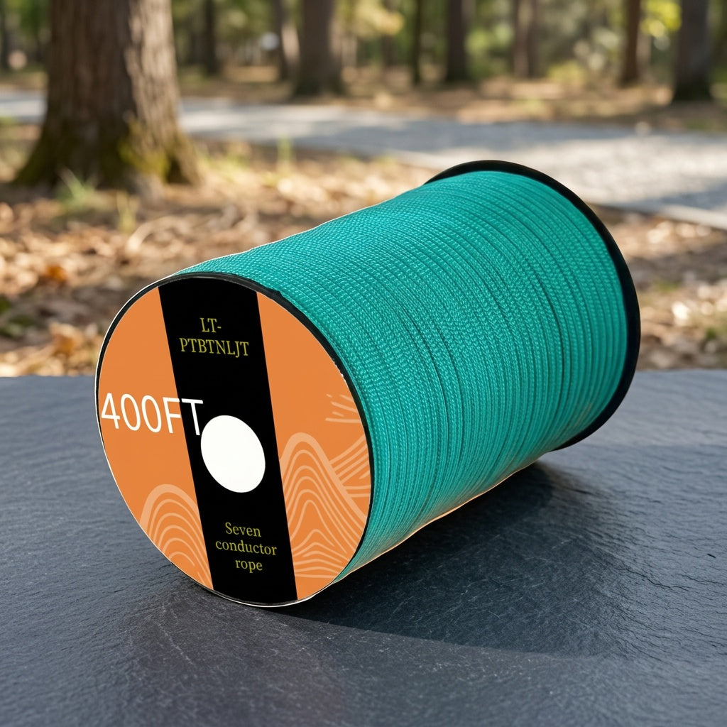 7-Core Paracord Tent Rope Multi-Purpose Outdoor Rope – Nylon Camping Rope for Tent Tie-Downs, Hanging, Bracelets, Keychains, and Backpacks, 30M 50M 100M Vivid Colors Sturdy Structure