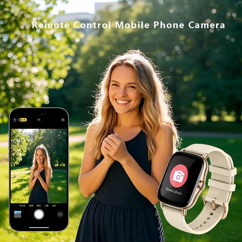 2026 Unisex Smartwatch with Wireless Calling, Dialing, Multiple Sports Modes, Heart Rate Monitoring, Message Notifications, Multi-App Alerts, Fitness Tracker for Men and Women, Compatible with iPhone and Android