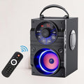 Portable Wireless Party Speaker with Subwoofer & Heavy Bass – Bluetooth FM Radio Remote Control LCD Display for Outdoor Indoor Home Phone PC