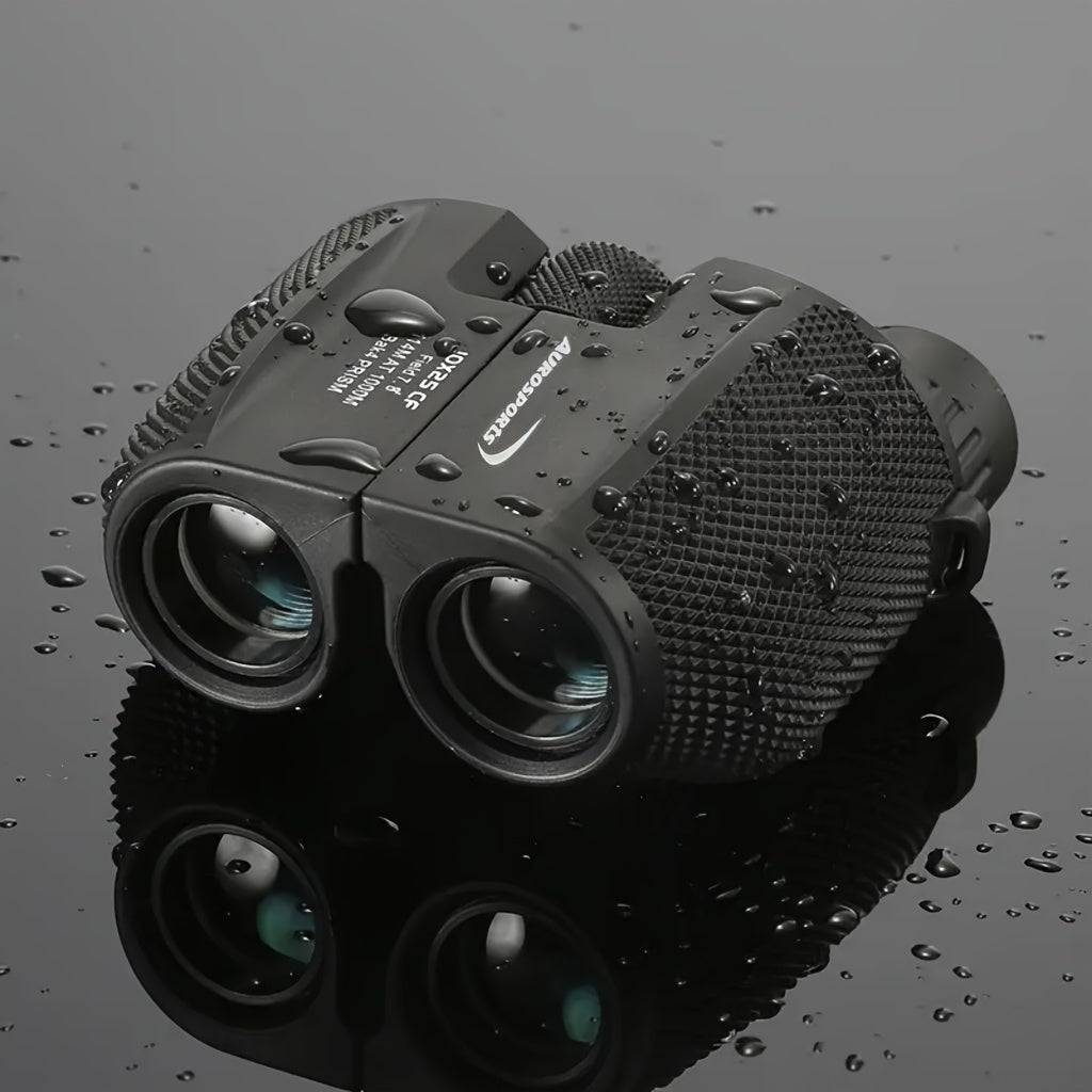 10x25 Compact Binoculars for Bird Watching Hunting Travel - TD1025 High-Power Lightweight Optics with 10x Magnification, 25mm Lenses, Rubber Coated, Interchangeable Eyecups, Durable Handheld Design