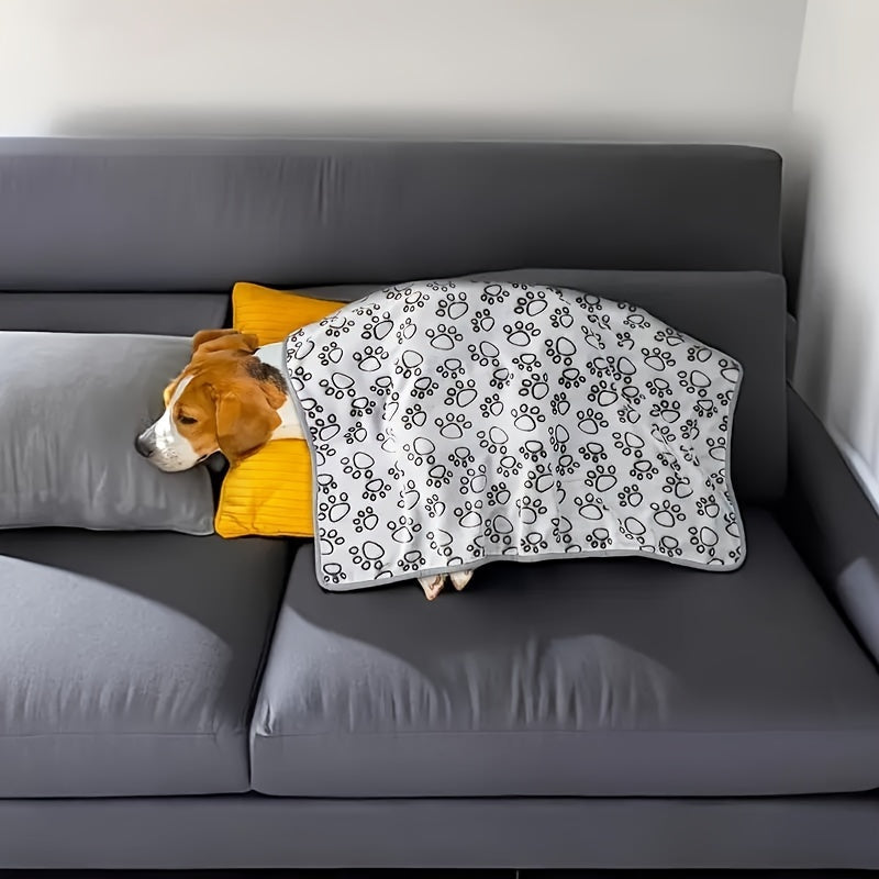 Soft Flannel Pet Blanket for Dogs and Cats, Machine Washable Cozy Polyester Throw Blanket for Extra Small, Small, Medium, and Large Pets, Perfect for Sofa, Bed, or Crate