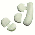 Interchangeable U-Shaped & H-Shaped Pregnancy Pillow, Side Sleeping Support for Waist Belly & Back, Maternity Body Pillow for Expecting Moms, Multiple Colors & Fill Options