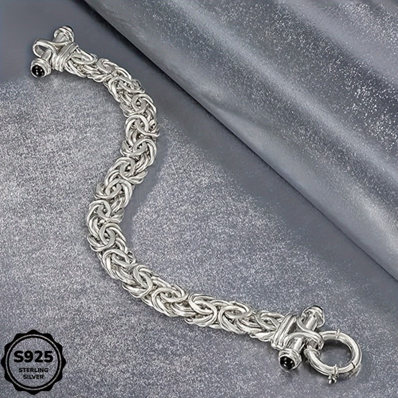 925 Sterling Silver Classic Women's Bracelet with Gift Box - Elegant Silver and Gold Wrist Jewelry for Birthday, Valentine's Day, Graduation, Christmas & Special Occasion Gift for Women