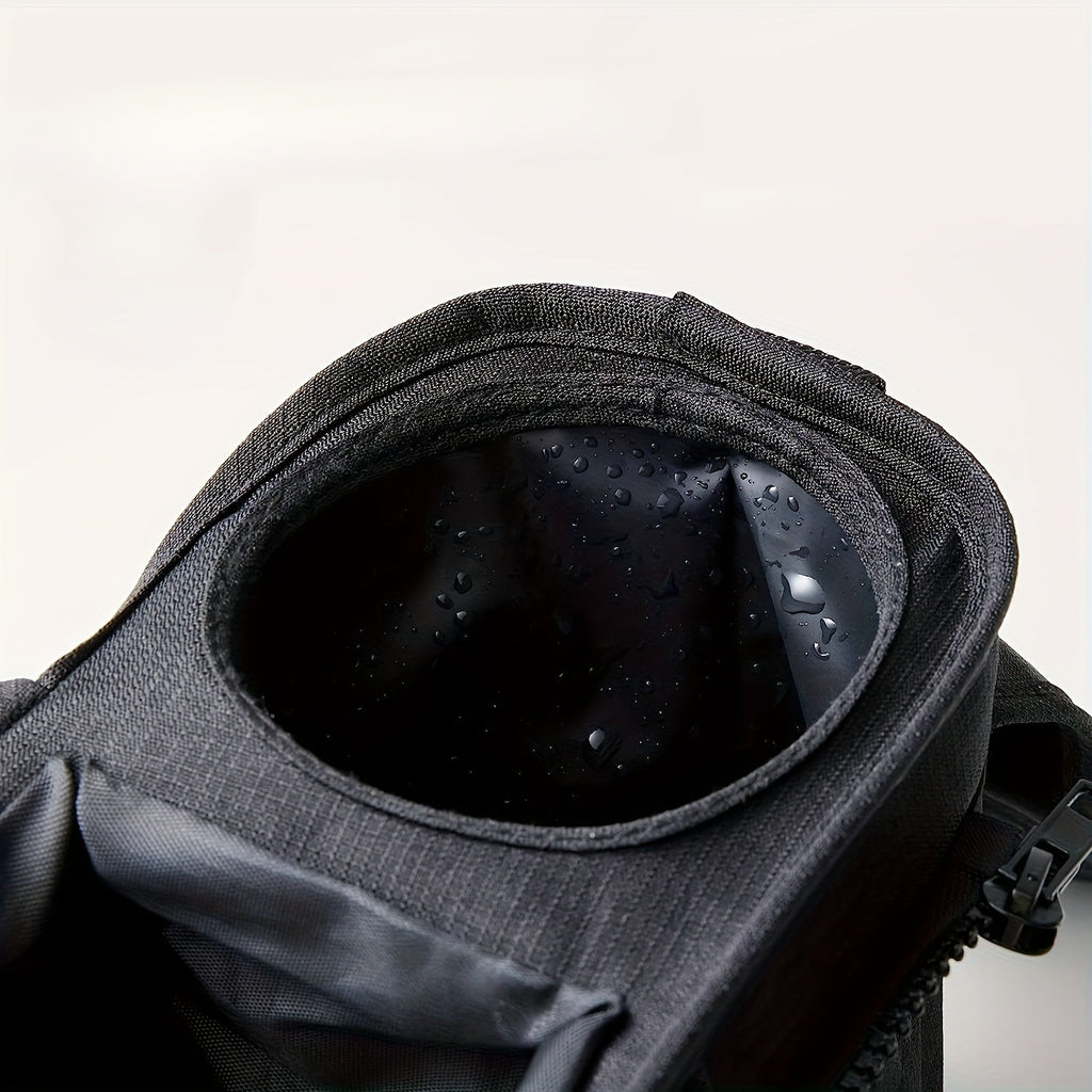 Universal Stroller Organizer with Insulated Cup Holder Detachable Phone Pouch Shoulder Strap Plaid Pattern – Fits UPPAbaby Britax BOB Umbrella Pet Strollers Black