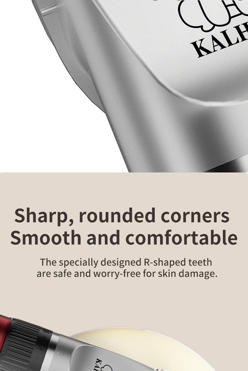 Rechargeable Cordless Pet Grooming Clippers with LED Display - Professional Wireless Dog Hair Trimmer, Detachable Blades, 4 Comb Guides, Low Noise, 3.6V USB Charging, for Dogs, Cats, and Small Animals