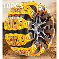 10-Pack Universal Anti-Slip Snow Tire Chains – Anti-Slip Studs for Snow, Ice, Mud & Sand, Easy Install & Removal, Fits Tire Width 165–265mm, for 4x4, ATV, UTV, SUV, Truck & Pickup, Yellow or Black – Nova Mart