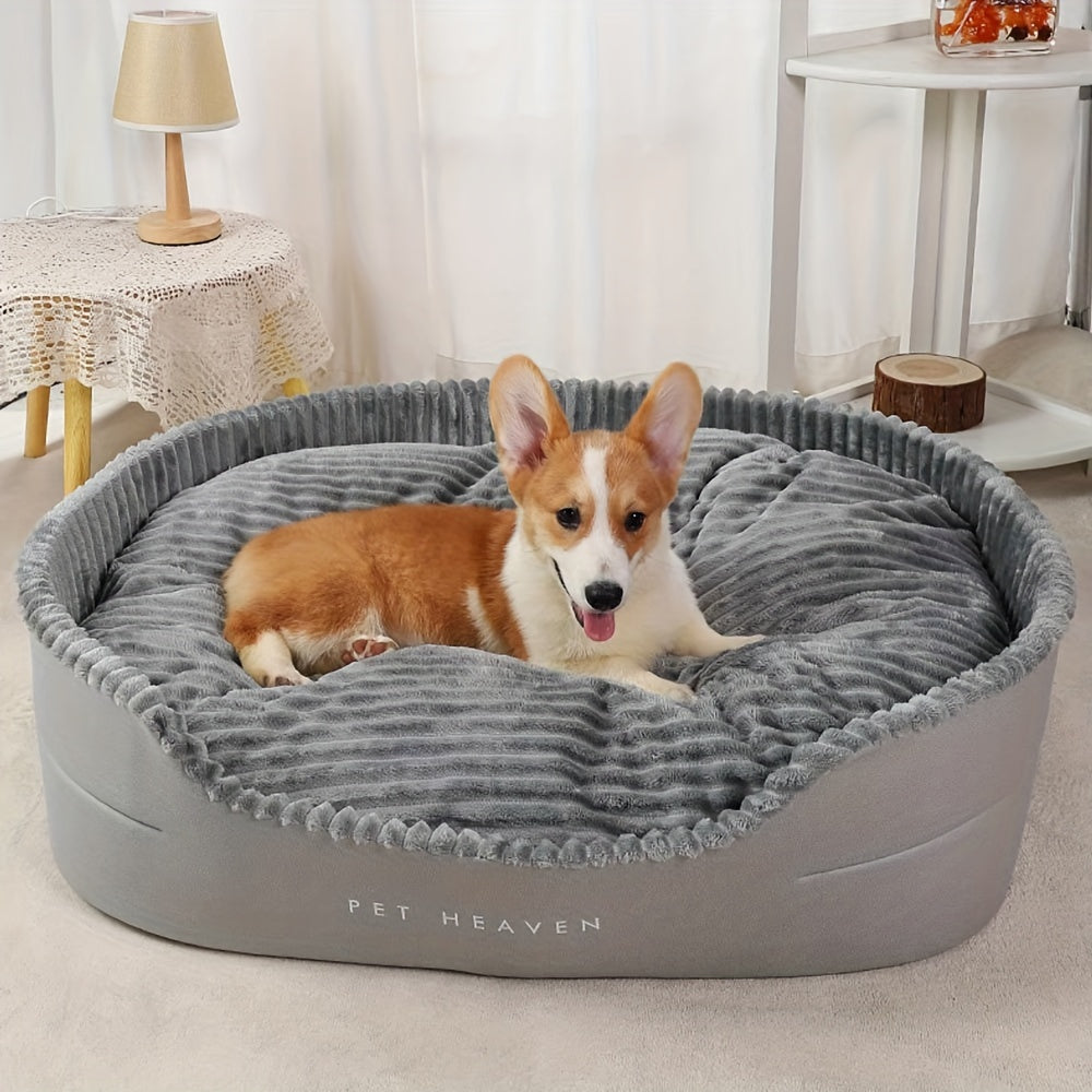 Large Dog Bed Thickened Washable - Bite-Resistant Machine-Washable Pet Bed for Large Dogs, All-Season Universal Design, Available in Sizes M to XXL, Durable Orthopedic Dog Mat