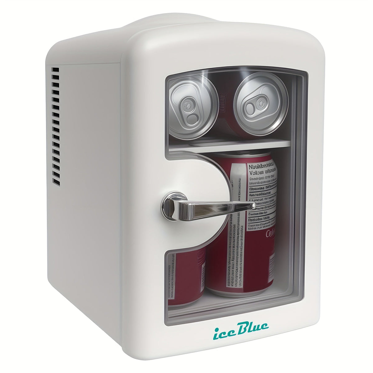 Portable Mini Fridge with Mirror & Light – 1.06 Gal, Dual Heating & Cooling, Holds 6 Cans, Compact Bedroom Vanity Refrigerator for Skincare, Drinks & Snacks, Pink / Green / White – Nova Mart